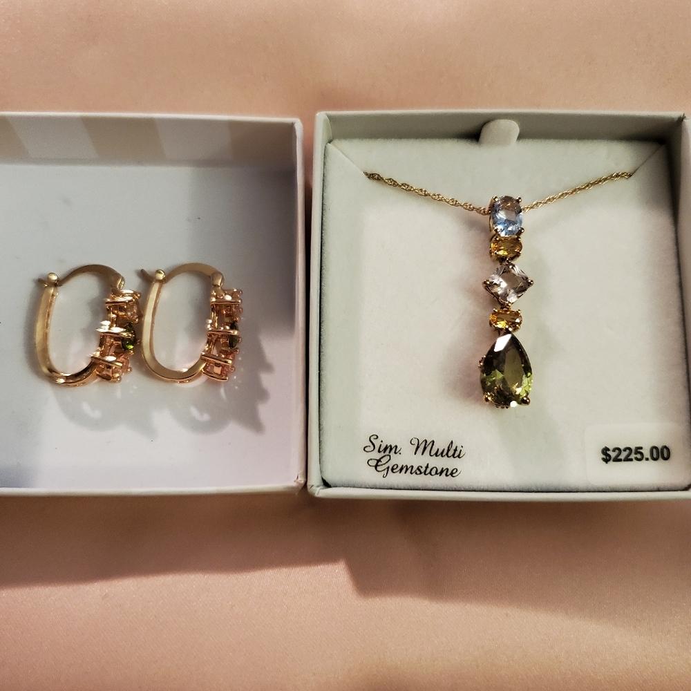 Necklace and Earrings